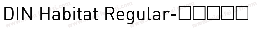 DIN Habitat Regular字体转换